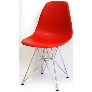 Cadeira Eames Polipropileno Vermelha Base Cromada - 14903