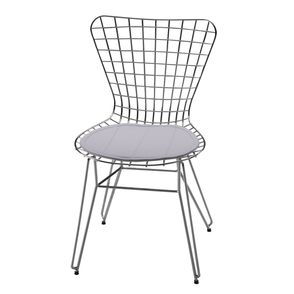 Cadeira Jacobsen Aramada Cromada Branco - 12342