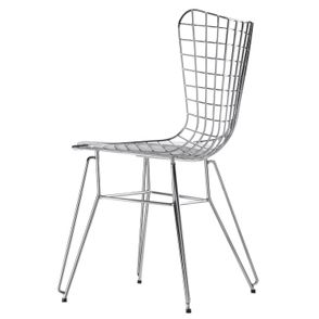 Cadeira Jacobsen Aramada Cromada Branco - 12342