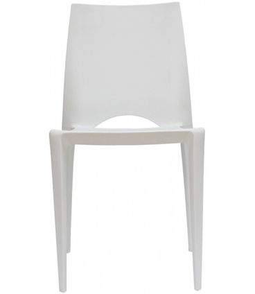 Cadeira Meia Lua Polipropileno Branco - 15126