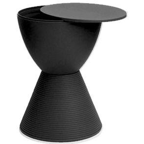 Banqueta Pawn com Tampo Preto - 14055