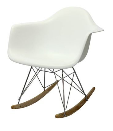Cadeira Eames com Braco Base Balanco Branco Fosco - 24501