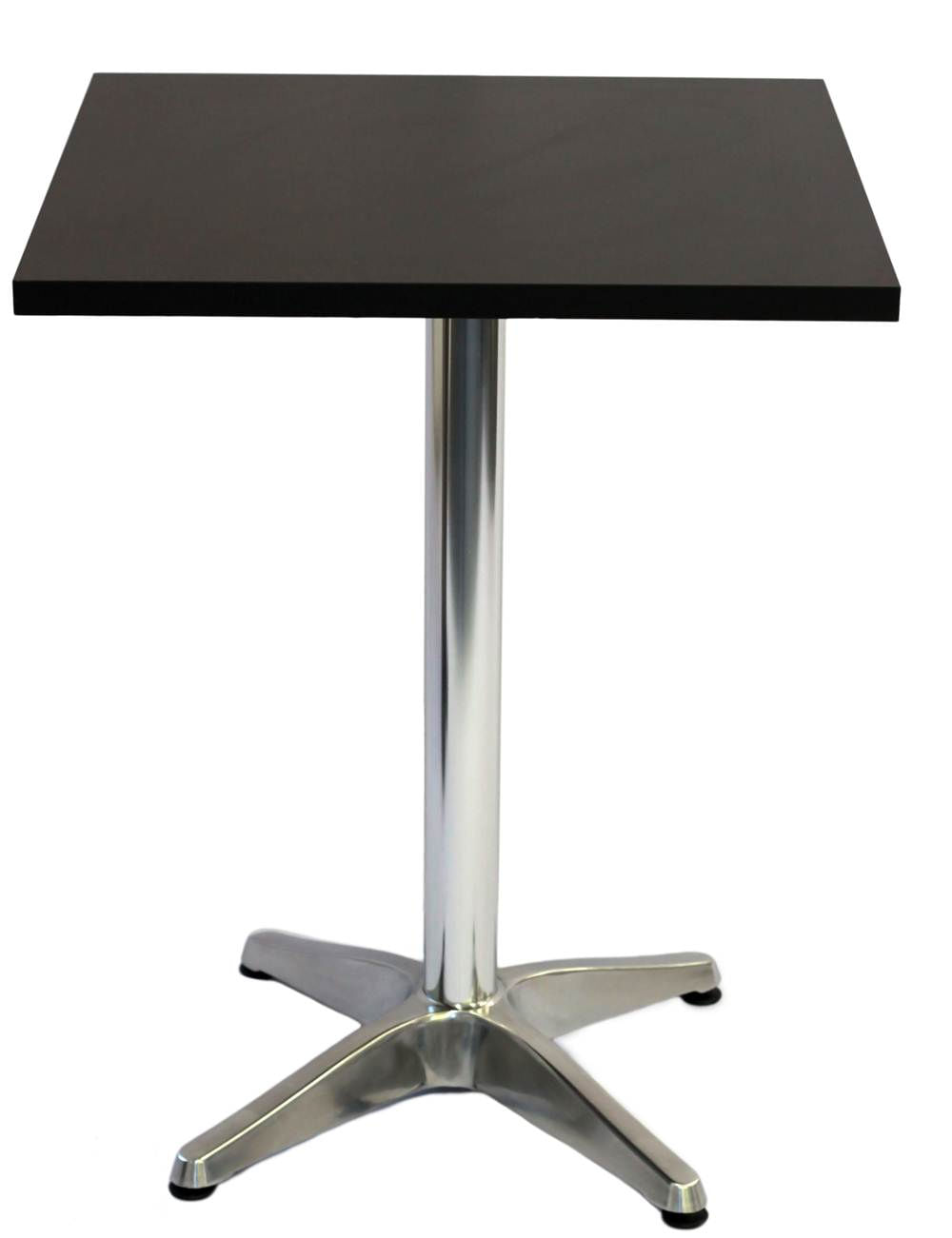 Base Nebraska Aluminio com Tampo Quadrado Preto de 60 cm - 28740