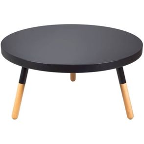 Mesa de Centro Bolonha em MDF Cor Preta - 29732