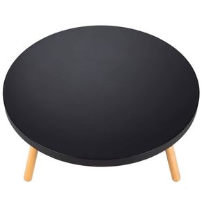 Mesa de Centro Bolonha em MDF Cor Preta - 29732