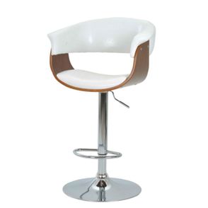 Banqueta Betim Courissimo Branco Base Disco - 30397