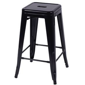 Banqueta Industrial Iron Preta Alta 76 cm (ALT) - 29771