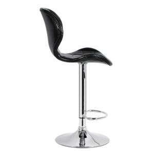 Banqueta Lucia Base Disco Cor Preto - 31657
