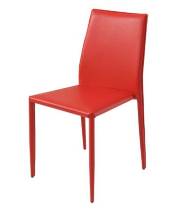 Cadeira Amanda 6606 em Metal PVC Vermelha - 30649