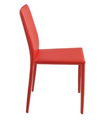 Cadeira Amanda 6606 em Metal PVC Vermelha - 30649