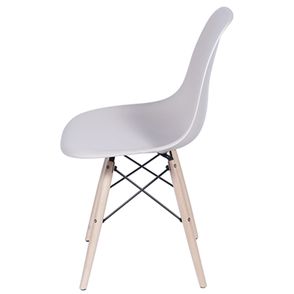 Cadeira Eames Polipropileno Fendi Base Madeira - 32065