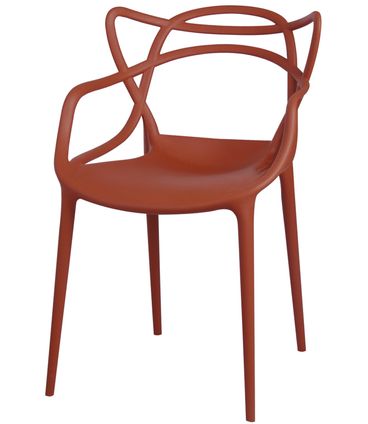 Cadeira Master Allegra Polipropileno Laranja Telha - 34301