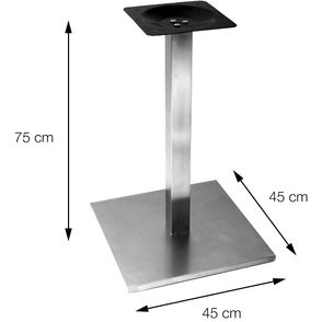 Mesa Colorado 60 cm Tampo Redondo Imbuia Base Inox - 34383