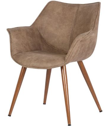 Poltrona Monique Suede Marrom Vintage - 34363