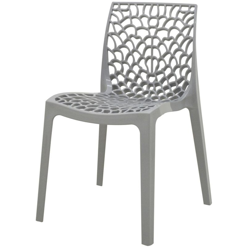 CadeiraGruverPolipropilenoCinza34333