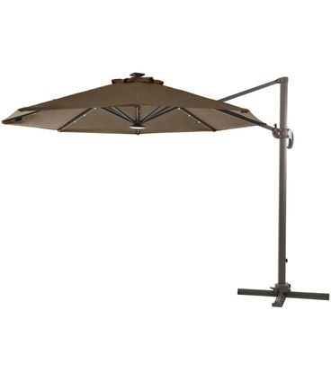 Ombrelone Cancun Marron Palha com LED - 34497