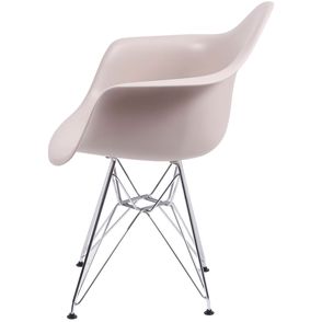Cadeira Eames com Braco Base Cromada Fendi Fosco - 35820