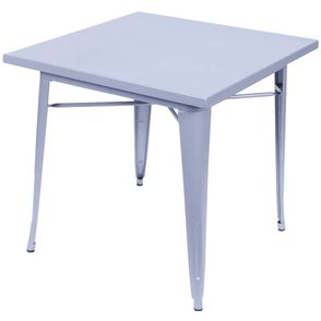 Mesa Iron Quadrada 80cm Cinza - 36888