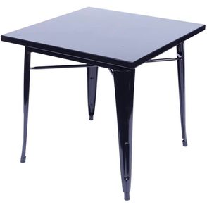 Mesa Iron Quadrada 80cm Preta - 36886