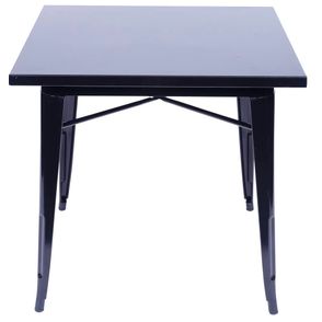 Mesa Iron Quadrada 80cm Preta - 36886