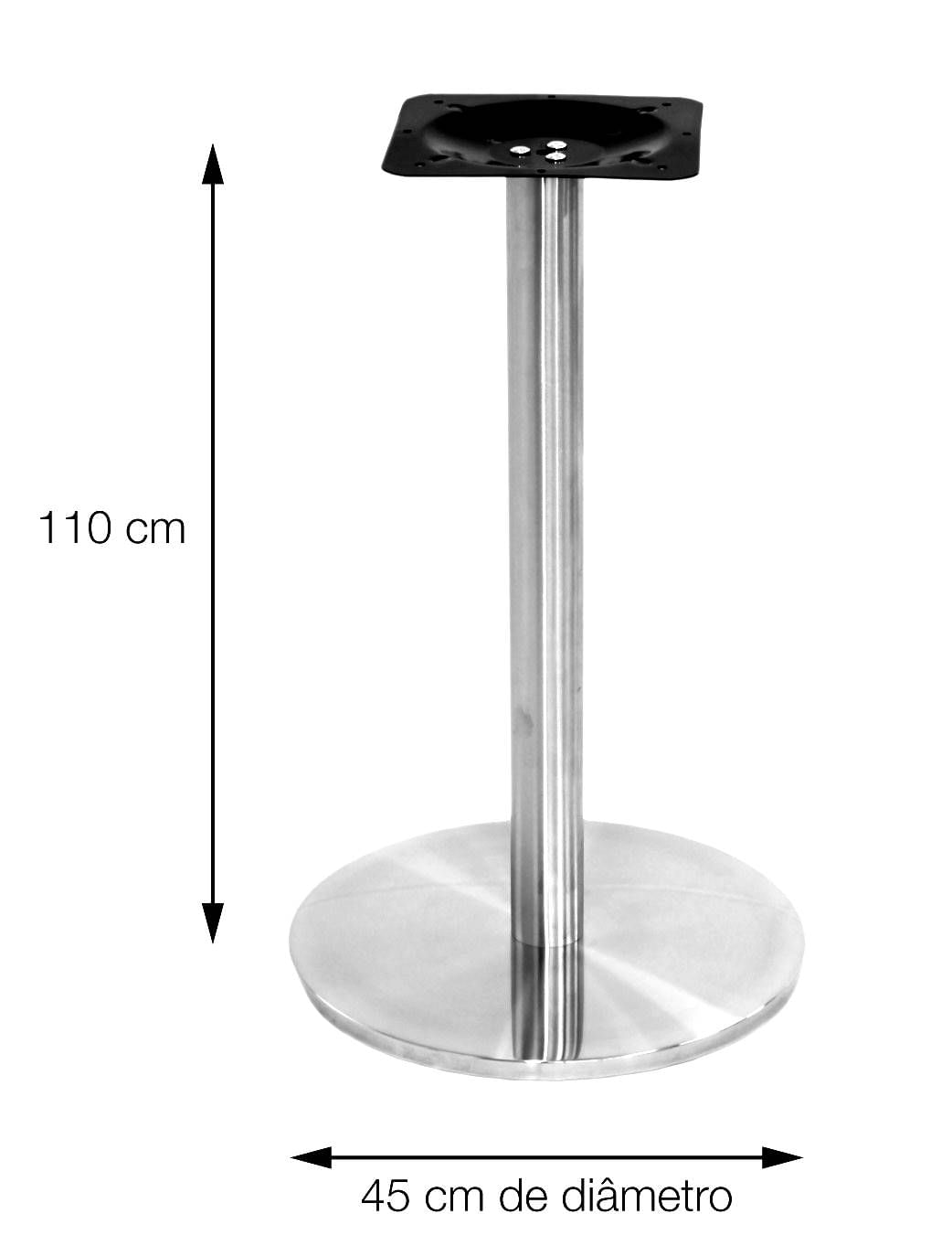 Base Georgia Bistro com Tampo Redondo de 60 cm Imbuia-