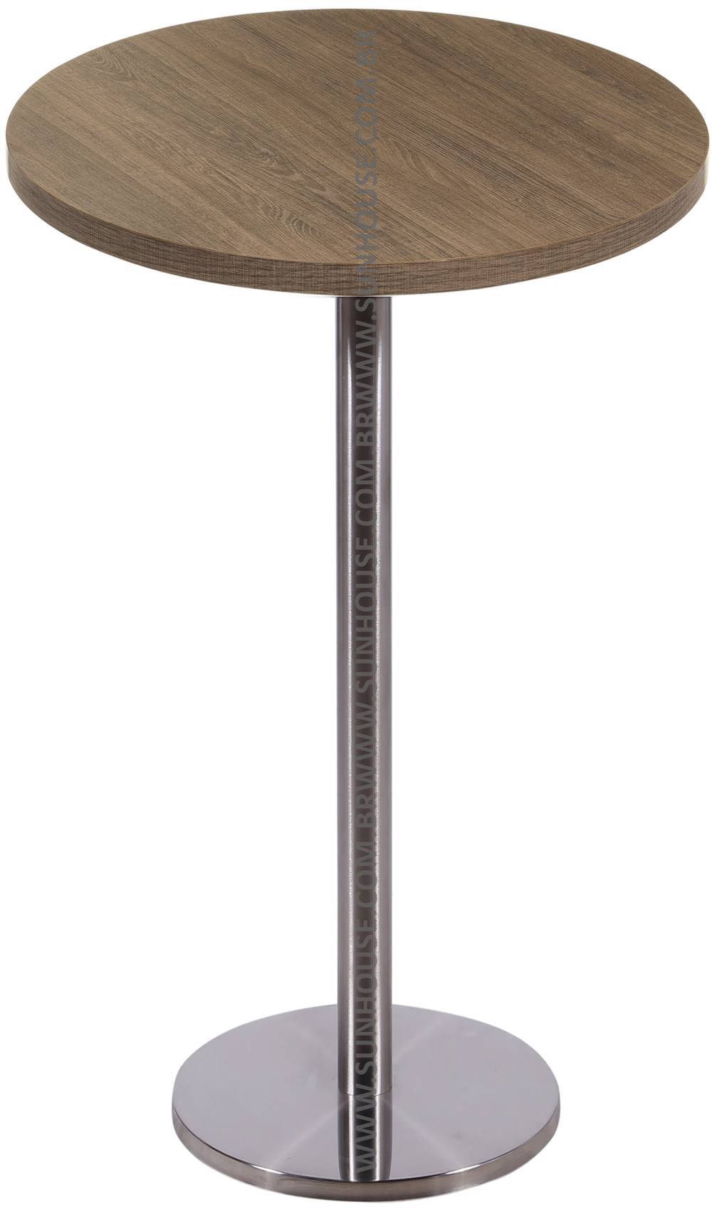 Base Georgia Bistro com Tampo Redondo de 60 cm Imbuia-