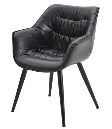 Cadeira com Braco Bumpee PU Preto - 37952