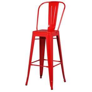 Banqueta Iron Encosto Alto Cor Vermelha 1,16 MT (ALT) - 37970