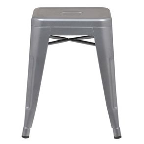 Banqueta Iron Baixa Cor Cinza 46 cm (ALT) - 37990