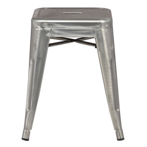 Banqueta Iron Baixa Cor Aço 46cm - 37991