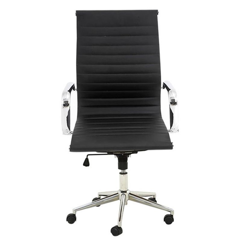 CadeiraSevilhaEamesBaixaCromadaPUPreta