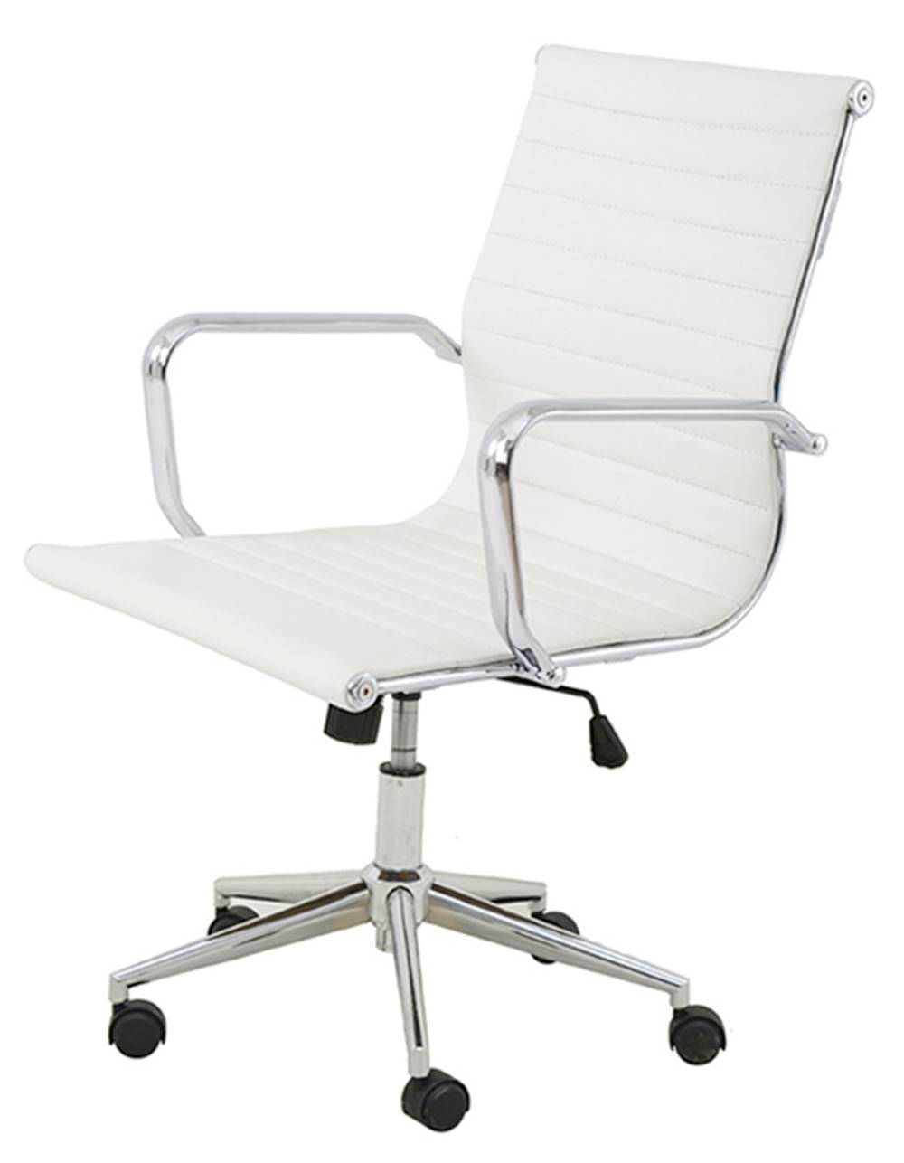 Cadeira-Sevilha-Eames-Baixa-Cromada-PU-Branco