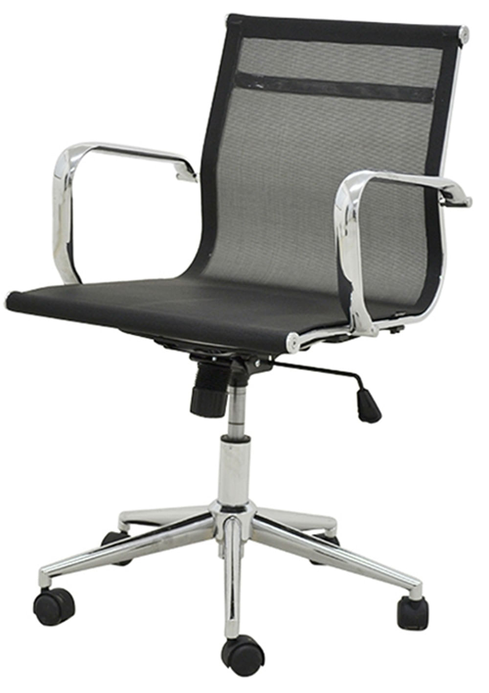 Cadeira-Sevilha-Eames-Baixa-Cromada-Tela-Preta-
