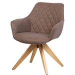 CadeiraEmanoelaPUVintageCafeBaseMadeira