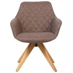 CadeiraEmanoelaPUVintageCafeBaseMadeira