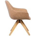 CadeiraEmanoelaPUVintageMarromClaroBaseMadeira