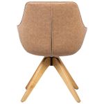 CadeiraEmanoelaPUVintageMarromClaroBaseMadeira