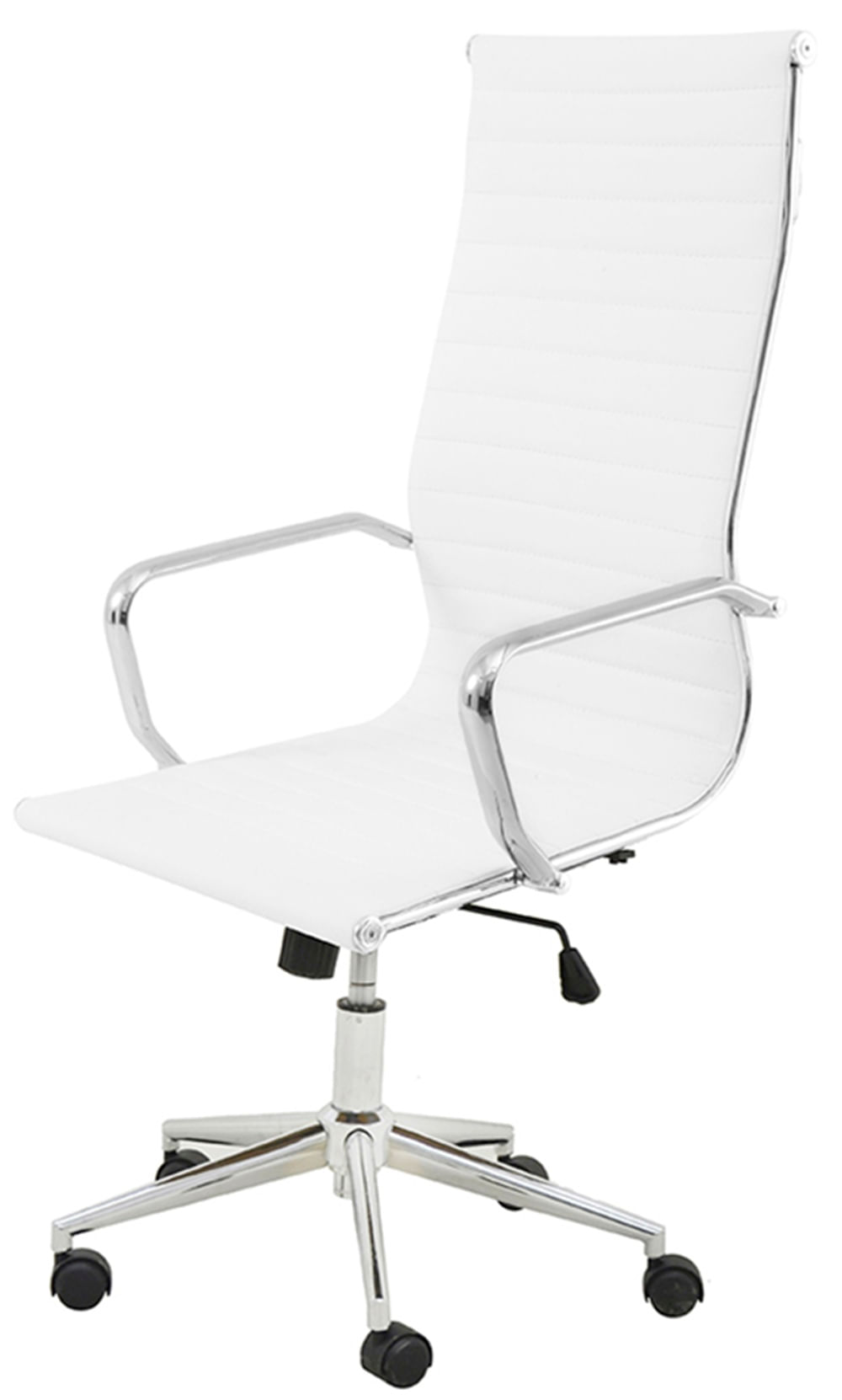 Cadeira-Sevilha-Eames-Alta-PU-Branco-Base-Cromada