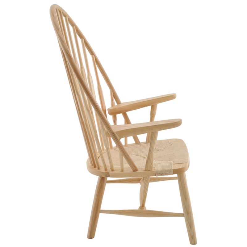 PoltronaRainhaAssentoPalhaCorpoMadeiraNatural