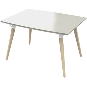 Mesa Jantar Formato Off White Fosco 1,20 MT (LARG) - 35949