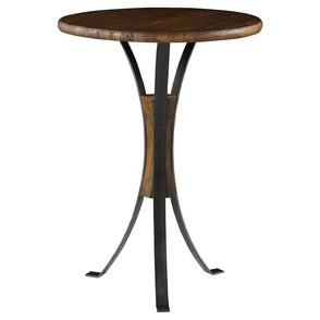 Mesa Bistro West Cor Rustic Brown Base Aco Grafite 70cm  - 38301