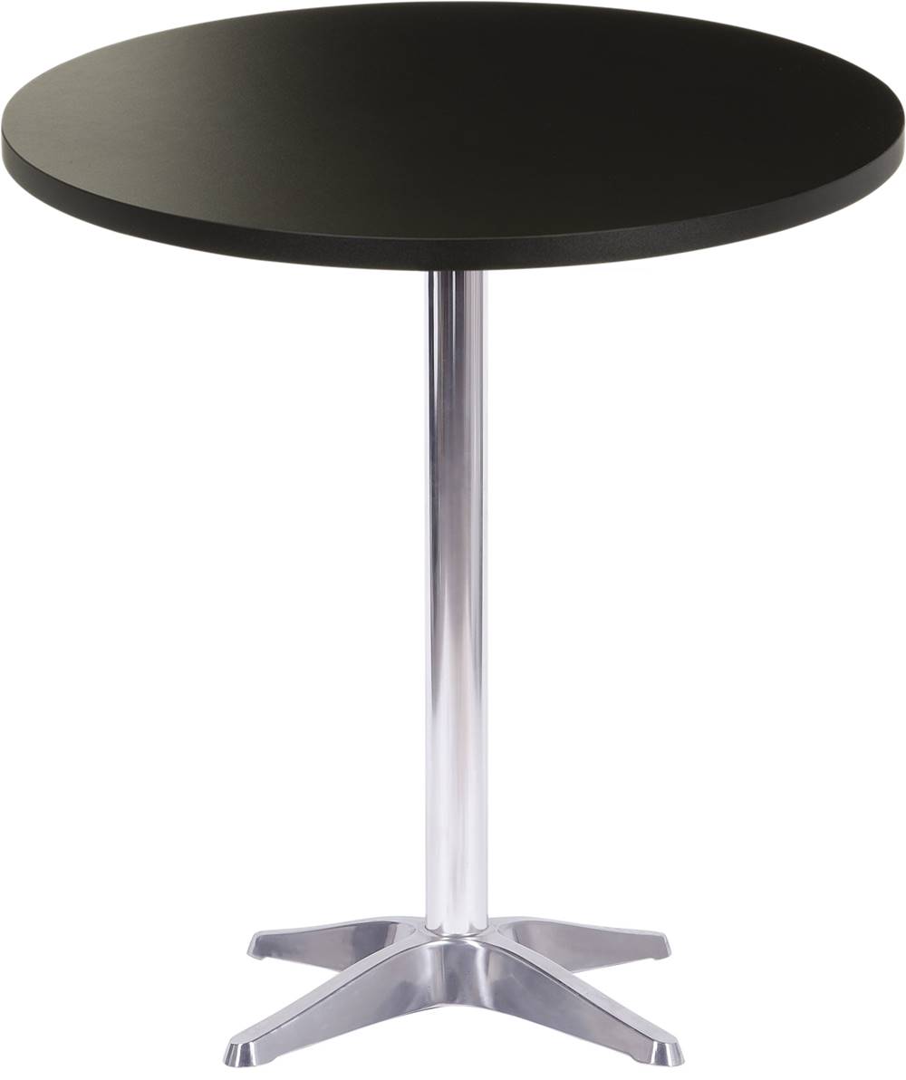 Base Nebraska com Tampo Redondo Preto de 80 cm - 37674