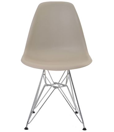 Cadeira Eames Eiffel PP Nude Base Cromada - 38581