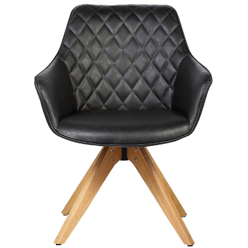 CadeiraEmanoelaPUVintagePretoBaseMadeira