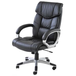 Cadeira Office Cartagena PU Preto Base Nylon - 21292