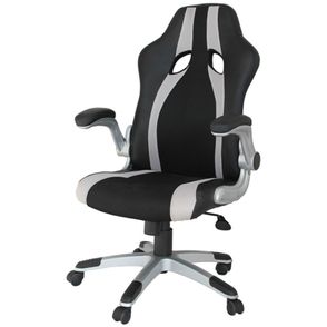 Cadeira Office Speed Preta e Prata - 34461
