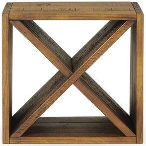 Garrafeiro Xis Simples Rustic Brown Com Gravacao 43cm - 38977