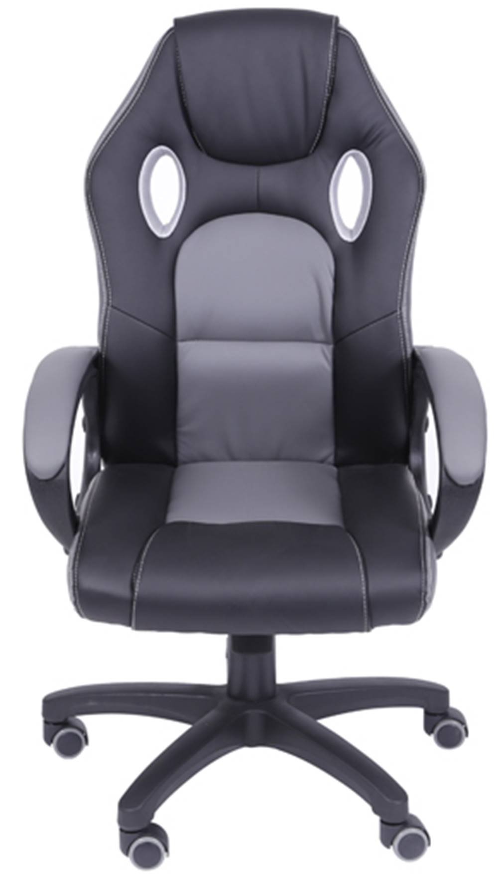 Cadeira Office Racer V16 Preta com Detalhe Cinza Base Nylon - 39276