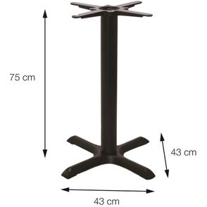 Mesa Virginia 70 cm Tampo Branco Quadrado Base Ferro Pintado Preto - 39320