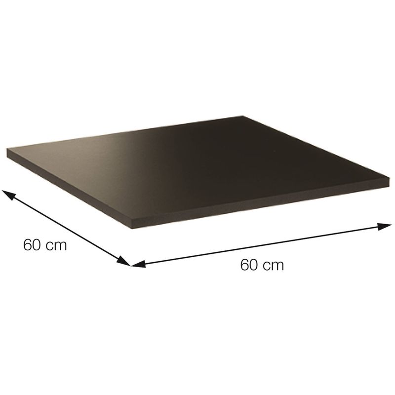 BaseLuisianaFerroPretoPintadocomTampoQuadradode60cmBranco39409